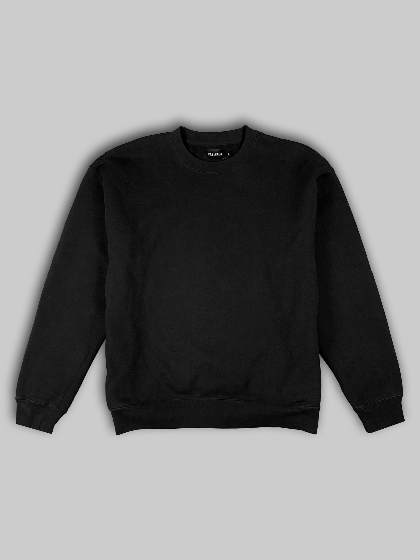 CORE CREWNECK WITH SIDE POCKETS BLACK