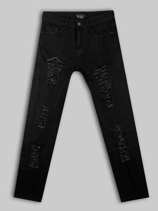 CORE JEANS RIPPED BLACK
